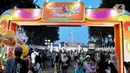 Warga memadati kawasan Lapangan Banteng, Jakarta, Minggu (22/6/2025). (Liputan6.com/Angga Yuniar)