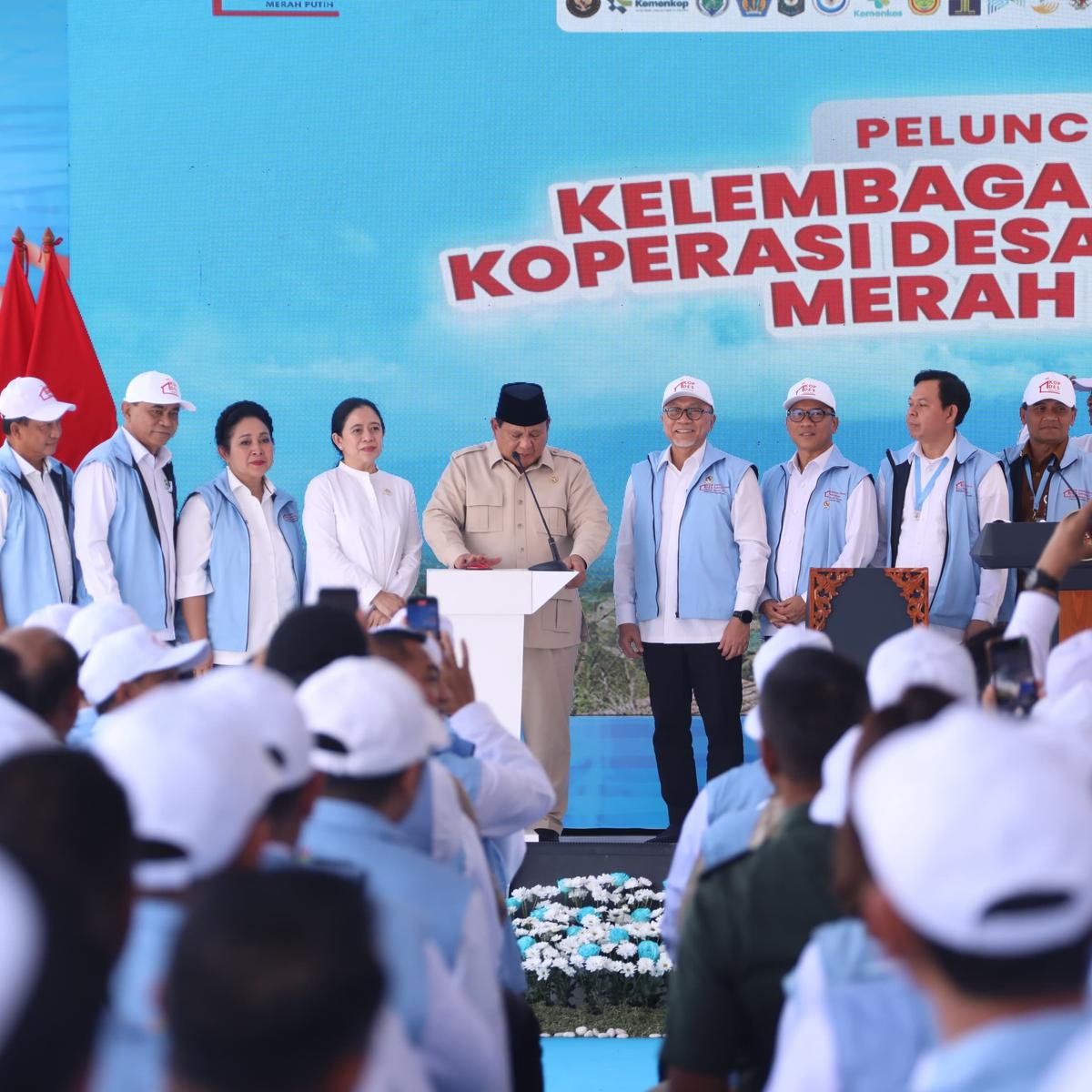 Peluncuran Kelembagaan 80.000 Kopdeskel Merah Putih