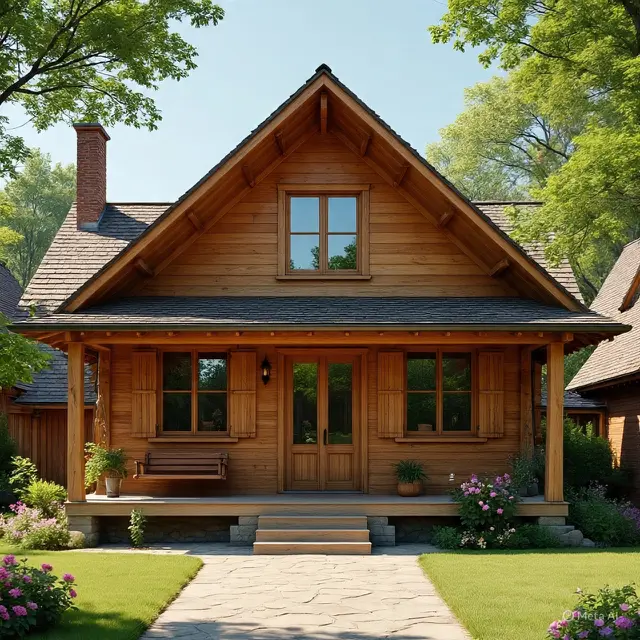 Gambar Rumah Kayu Sederhana Ukuran 6x9 di Kampung