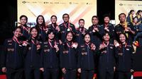 Tim bulutangkis Indonesia meraih medali perunggu pada perhelatan Piala Uber 2026. (PBSI)