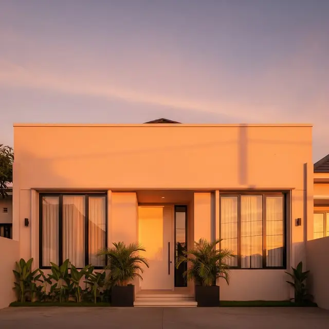 Cat Rumah Warna Peach Lembut (Gemini AI)