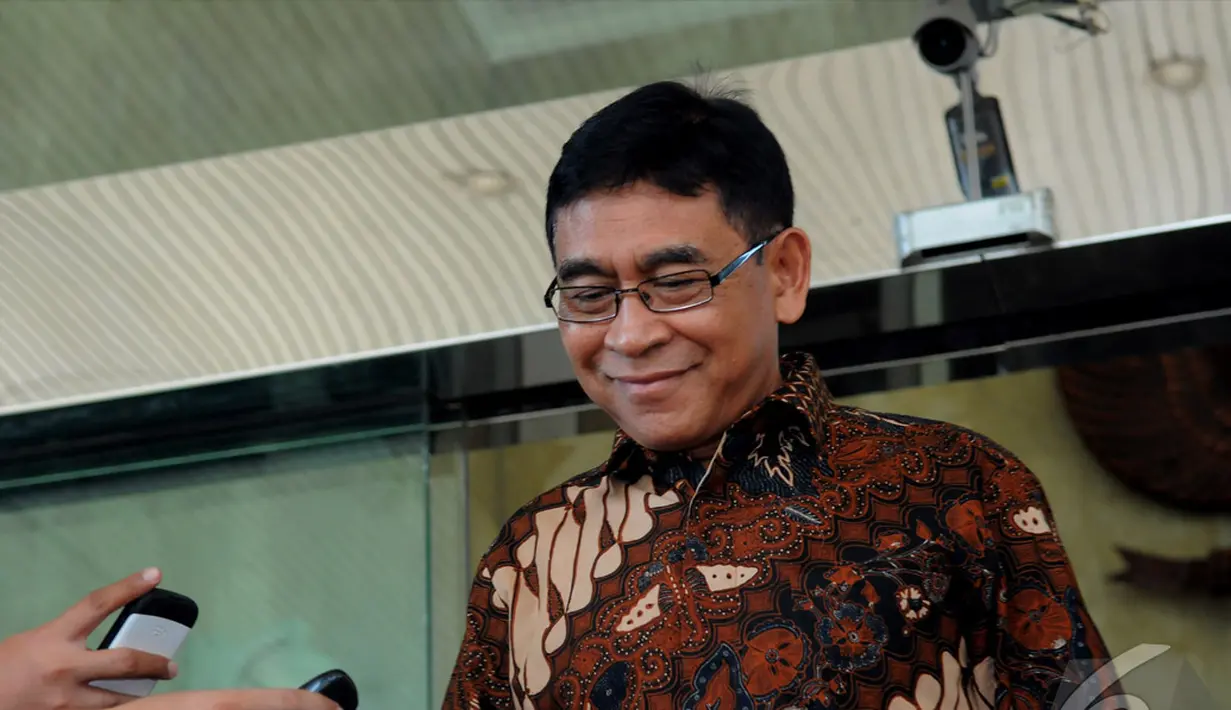 Wakil Menteri Energi dan Sumber Daya Mineral (ESDM) Susilo Siswoutomo penuhi undangan KPK (Liputan6.com/Faisal R Syam)