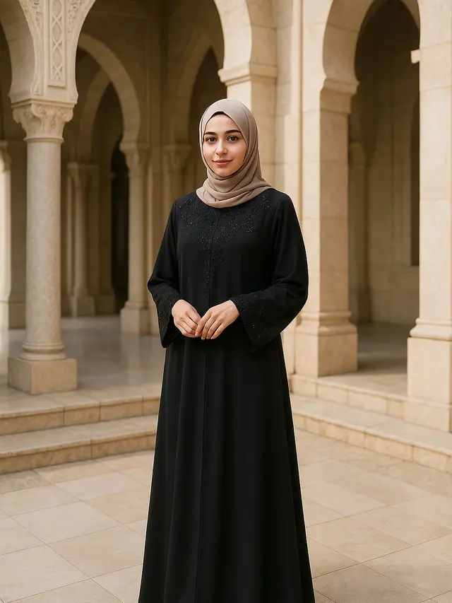 Model Gamis Dress Panjang untuk Hijaber