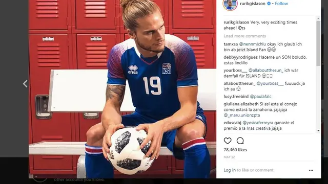 Rurik Gislason, gelandang tampan Islandia