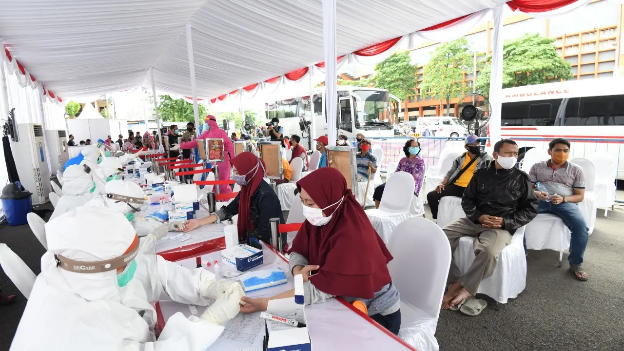 Hari ke-4 Rapid Test di Surabaya oleh BIN