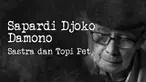 Sapardi sudah memakai topi pet puluhan tahun hingga menjadi kekhasan dirinya.