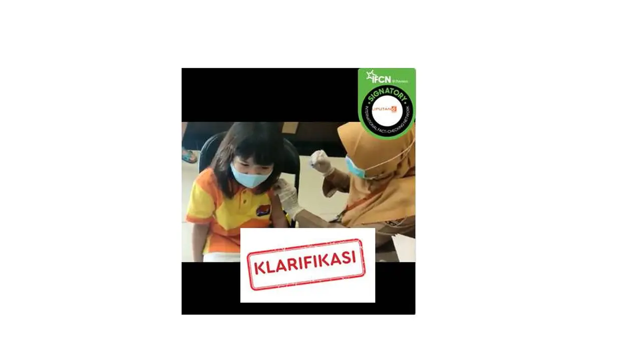 Cek Fakta penyuntikan vaksin covid-19 kosong pada anak-anak