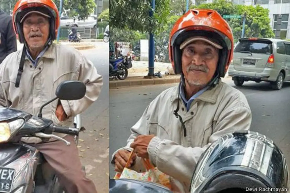 Kisah Kakek Sholeh, Tukang Ojek Pangkalan yang Santun