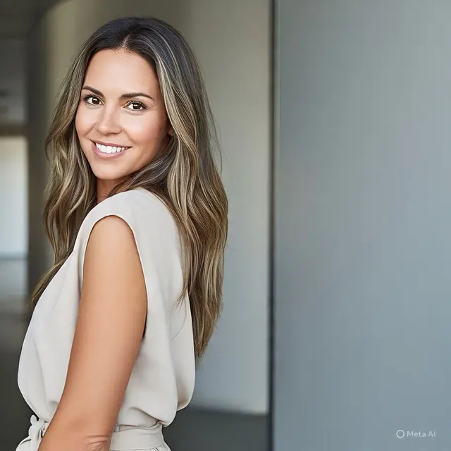 Long Hair dengan Subtle Highlights