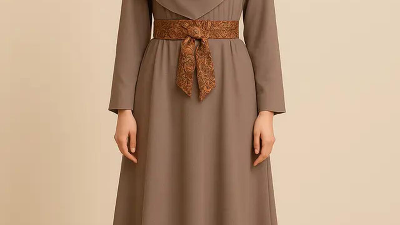 6 Inspirasi Model Gamis Syari A-Line Terbaru, Pilihan Fashion Muslimah Modern di 2025