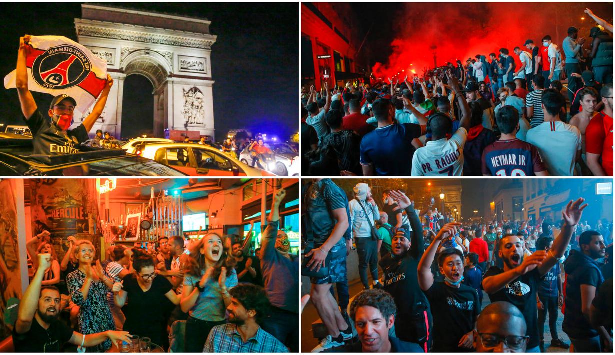 Ribuan warga kota Paris tumpah ruah di jalanan ibu kota. Mereka merayakan keberhasilan Paris Saint Germain melaju ke final Liga Champions untuk pertama kalinya sepanjang sejarah.