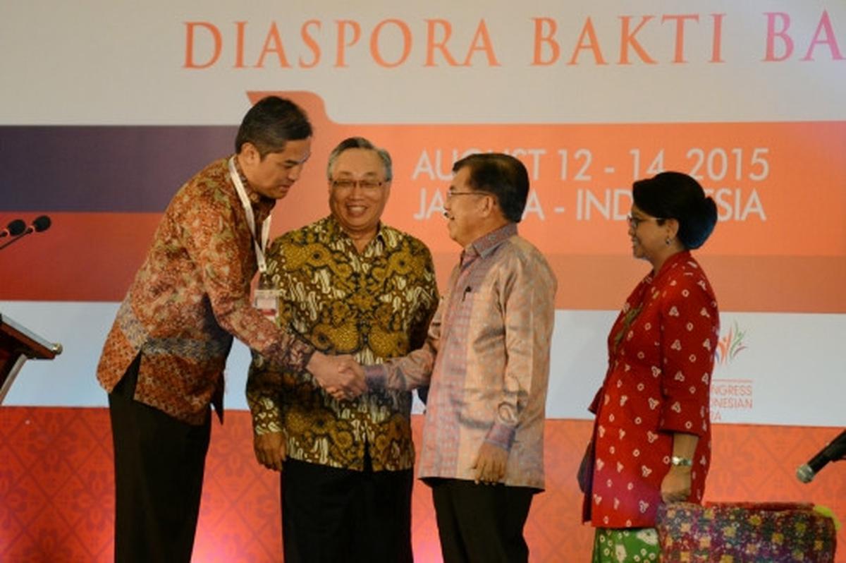 Tabuh beduk, Jusuf Kalla resmi buka Kongres Diaspora Indonesia