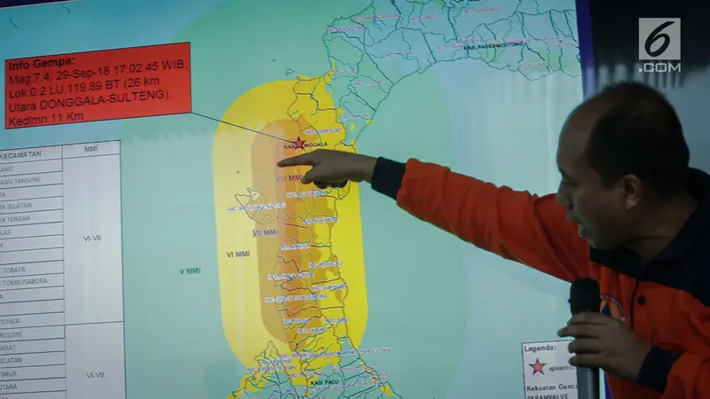 BNPB Terkait Gempa dan Tsunami di Donggala Palu