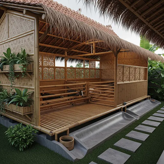 Model Kandang Kambing Minim Air yang Cocok untuk Halaman Sempit