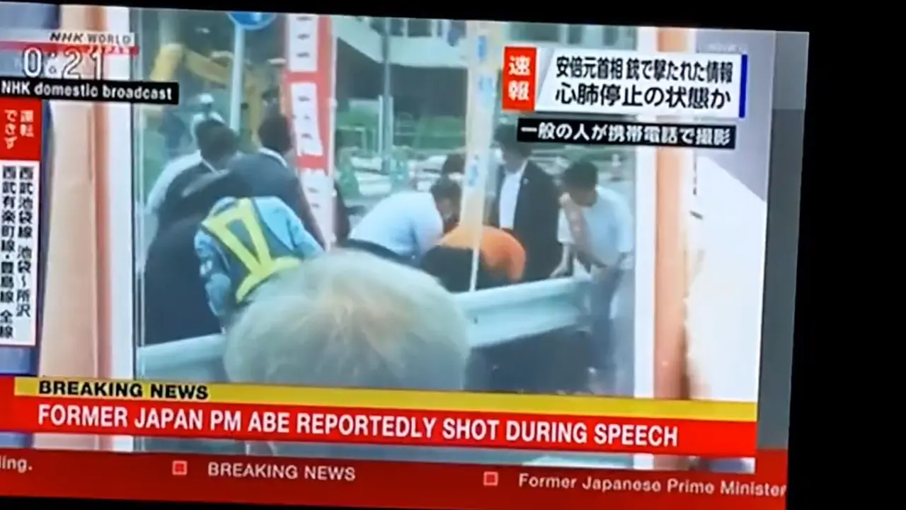 Video kampanye mantan PM Jepang Shinzo Abe sebelum ditembak.