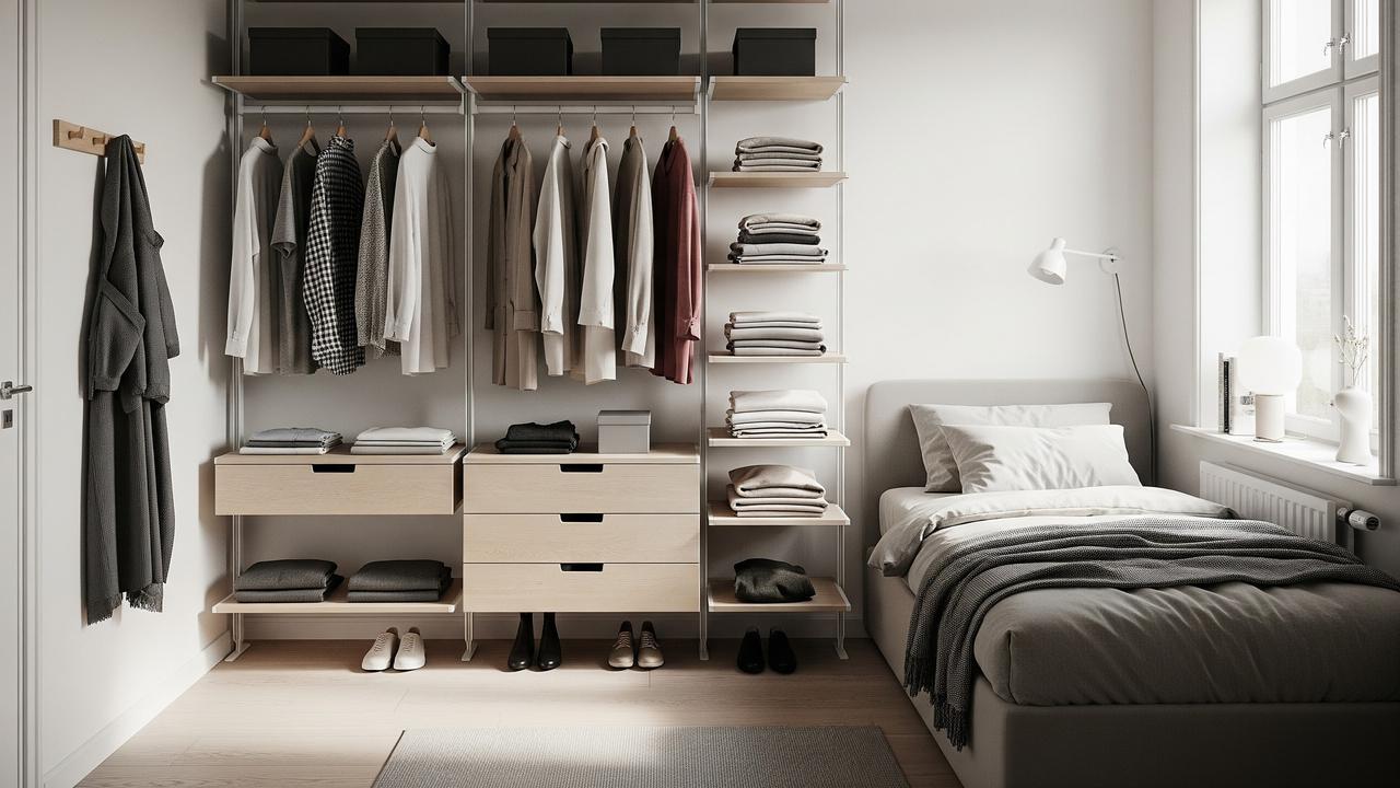 Lemari Baju Terbuka (Open Wardrobe)