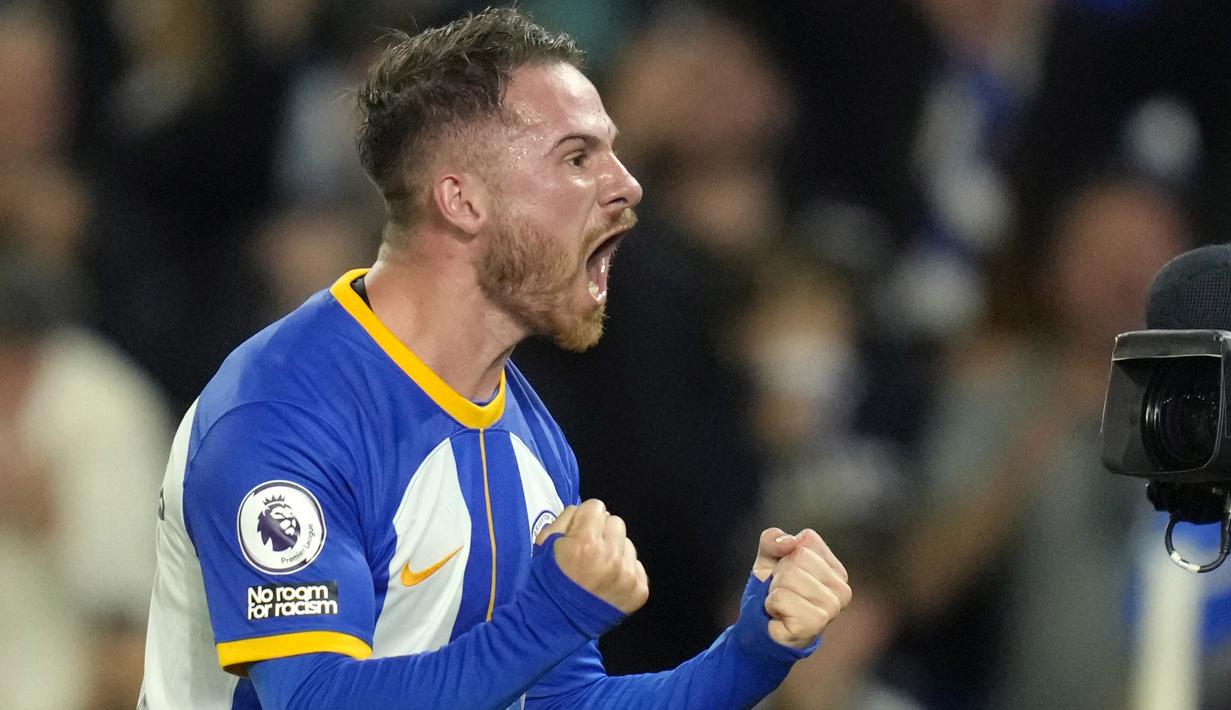 Manchester United (MU) gagal membawa pulang poin dari markas Brighton dalam laga tunda pekan ke-28 Premier League, Jumat (5/5/2023) dini hari WIB. (AP Photo/Kirsty Wigglesworth)