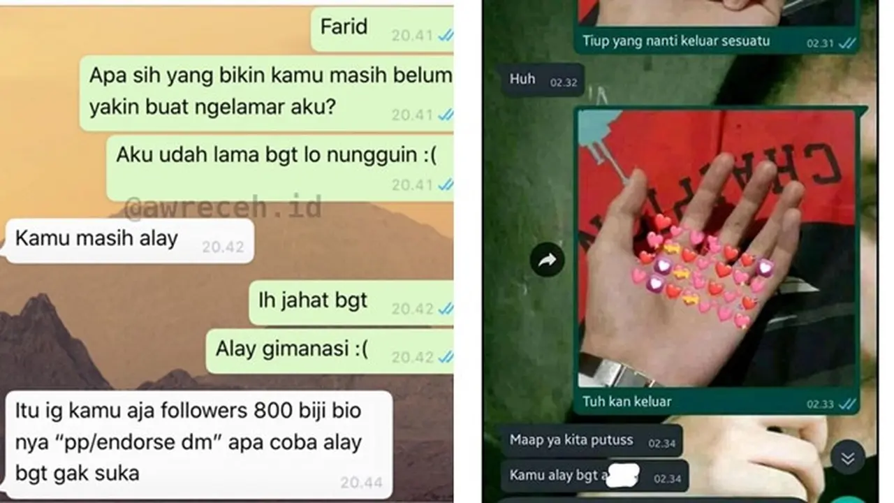 6 Chat Dibilang 'Alay' Sama Pacar Ini Bikin Senyum Tipis