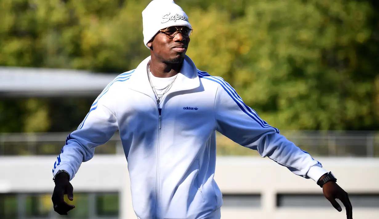 Namun Pogba secara terang-terangan mengakui hanya mencintai Setan Merah. Alhasil Pogba ditransfer Manchester United dari Juventus dengan harga fantastis. (AFP/Franck Fife)