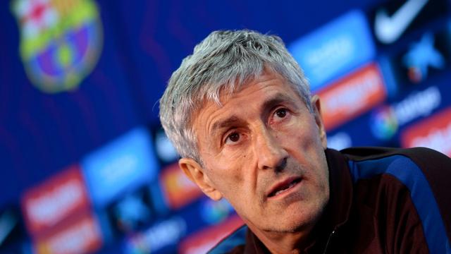 Pelatih Barcelona, Quique Setien.