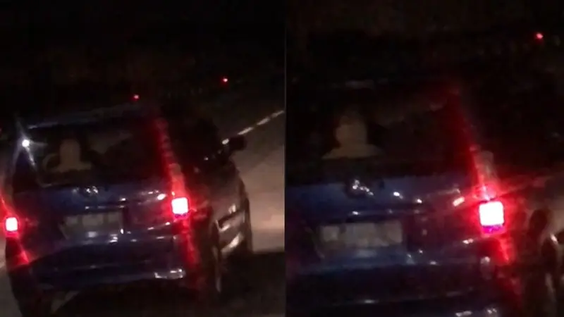 Viral Video Penampakan Mirip Pocong Duduk di Kursi Penumpang Mobil