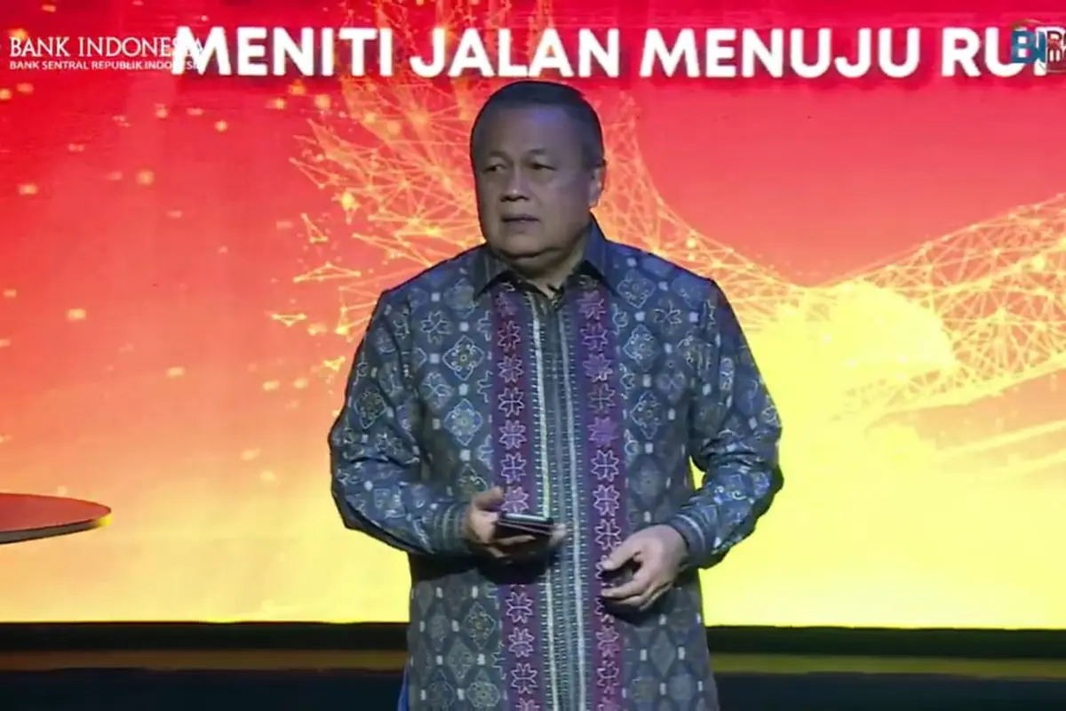 Gubernur Bank Indonesia, Perry Warjiyo, menyampaikan ada tiga alasan BI mengeluarkan rupiah digital.