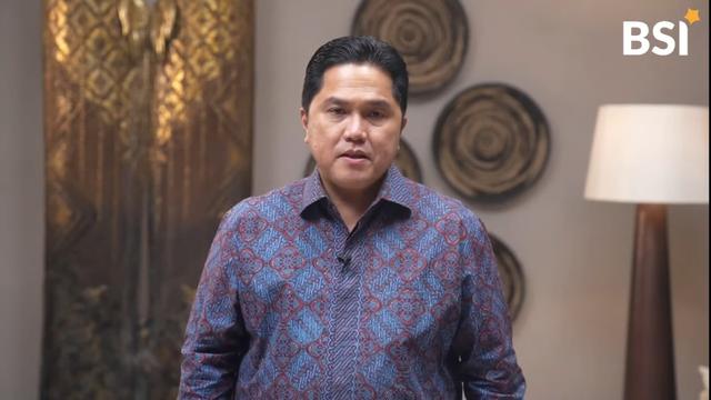 Menteri BUMN Erick Thohir dalam Talenta Wirausaha BSI 2023, Kamis (19/1/2023).
