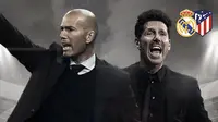 Zinedine Zidane vs Diego Simeone. (Bola.com/Dody Iryawan)