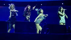 Penampilan BLACKPINK saat tampil dalam Coachella Music & Art Festival di Indio, California, Amerika Serikat, 12 April 2019. (Photo by Amy Harris/Invision/AP)