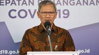 Juru Bicara Pemerintah untuk Penanganan COVID-19 Achmad Yurianto saat konferensi pers Corona di Graha BNPB, Jakarta, Kamis (25/6/2020). (Dok Badan Nasional Penanggulangan Bencana/BNPB)