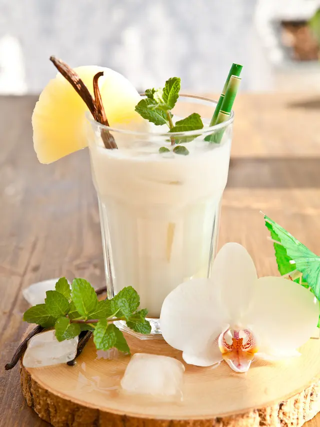 minuman es susu tape santan