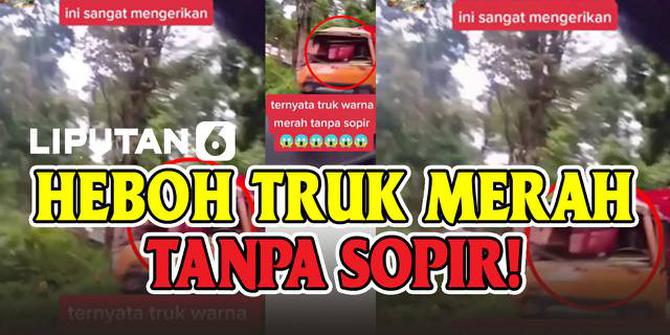 VIDEO: Misteri Truk Melaju Tanpa Sopir di Jalan Raya, Dikendarai Hantu?