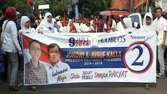 Aksi Dukung Jokowi 