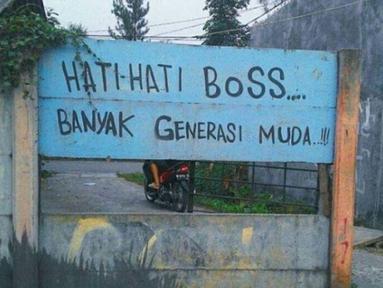 Maksudnya banyak anak-anak yang akan jadi generasi muda penerus bangsa. (Source: Instagram/@onecak)