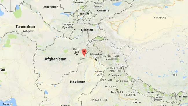 Distrik Archin dekat perbatasan Afghanistan dan Pakistan. (Sumber Google Maps)