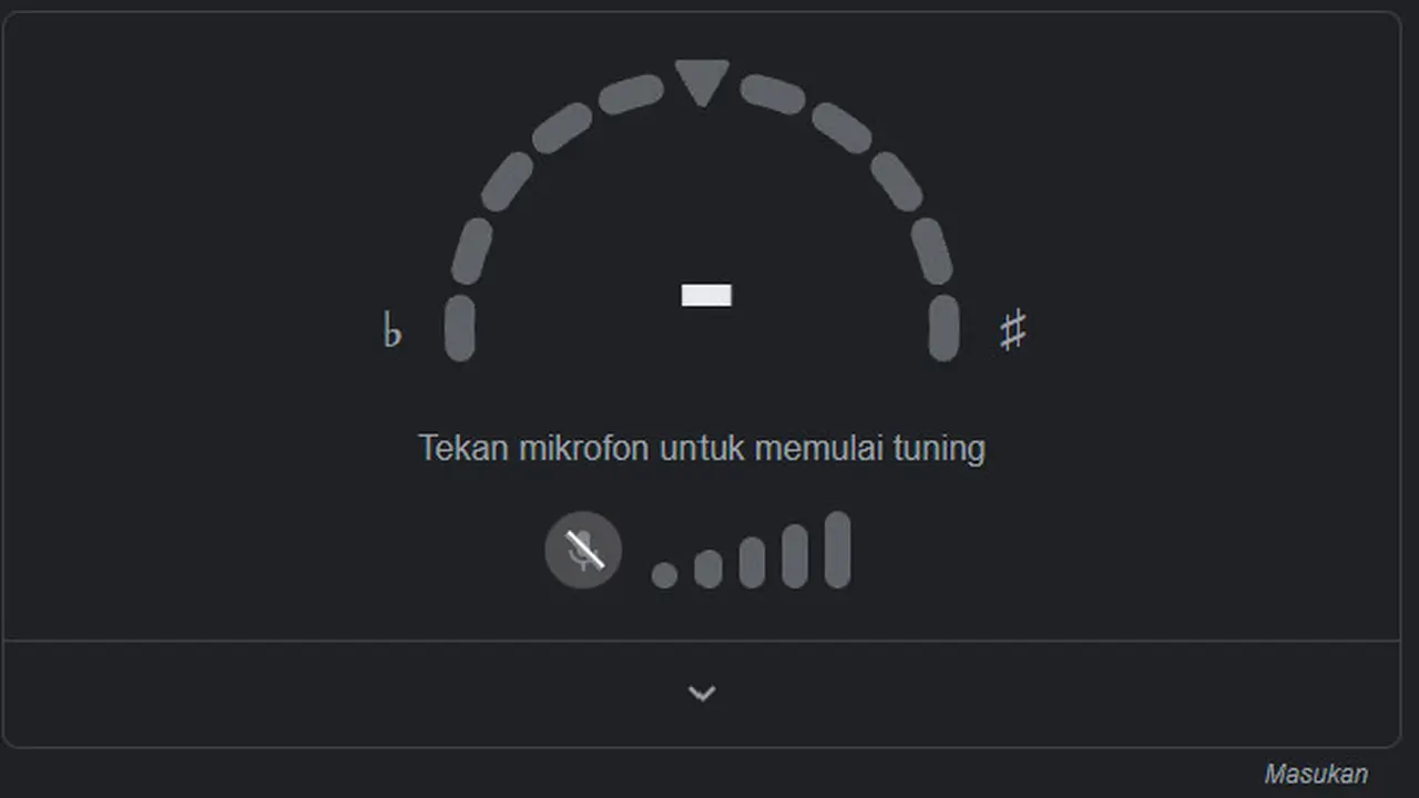 Tuner Gitar di Google Search