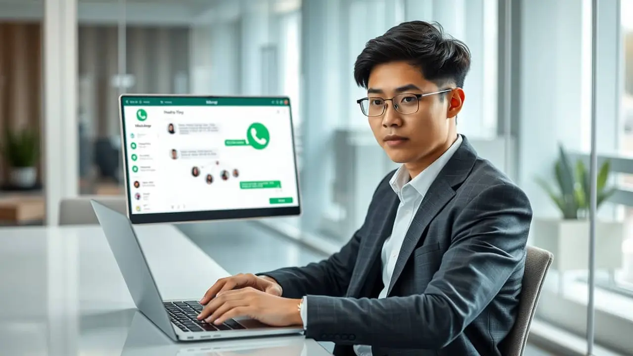 cara blur wa web