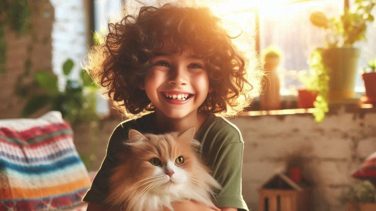Ilustrasi Anak Memelihara Hewan
