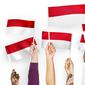 Ilustrasi bendera Indonesia, Merah Putih, Integrasi Nasional. (Photo rawpixel.com Copyright by Freepik)