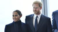 Meghan Markle dan Pangeran Harry di  One World Observatory pada 23 September 2021 di New York City. (ROY ROCHLIN / GETTY IMAGES NORTH AMERICA / GETTY IMAGES VIA AFP)