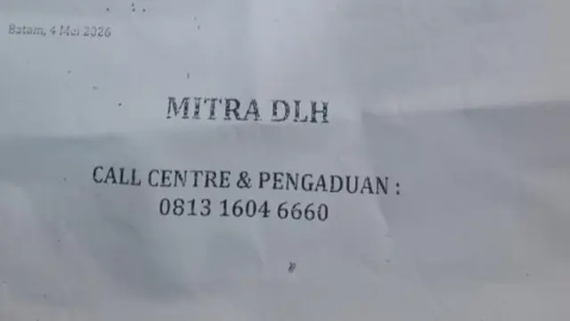 Surat Edaran mengatasnamakan mitra DLH terkait tarif pungutan sampah capai Rp 497 Ribu viral di Batam jadi keluhan.