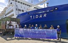 Wujud Solidaritas, Pelni Ambon Kirim 142 Koli Bantuan Kemanusiaan untuk Korban Bencana Sumatera