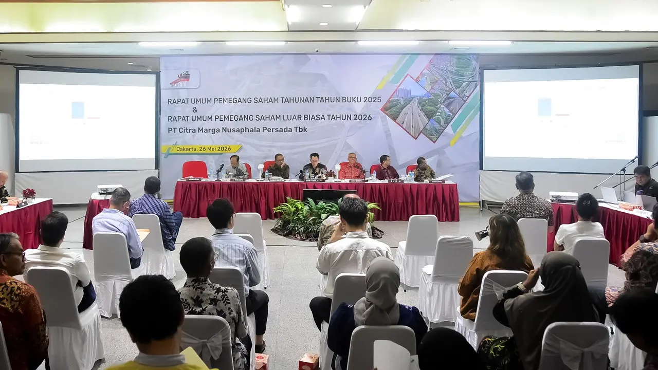RUPST dan RUPSLB PT Citra Marga Nusaphala Persada Tbk (CMNP) pada tanggal 26 Mei 2026 diGedung Citra Marga. (Dok CMNP)