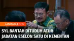 Syahrul Yasin Limpo alias SYL terdakwa kasus dugaan korupsi curhat dalam persidangan. Ia mengelak dituduh mengatur jabatan di Kementerian Pertanian.