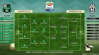 Susunan Pemain Sassuolo vs Juventus (Liputan6.com/Sangaji)