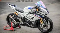 Yamaha YZF-R15 disulap menjadi BMW HP4 Race (LeeAT Motor)