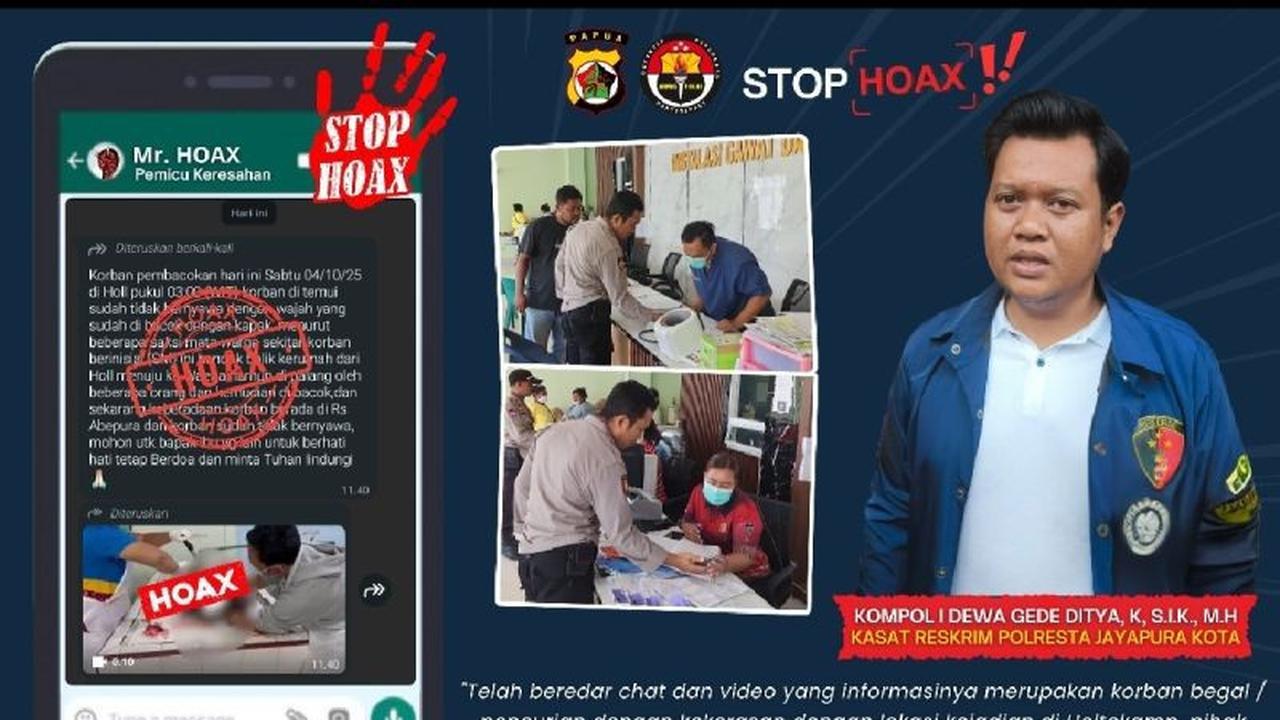 Terungkap! Polisi Selidiki Penyebar Hoaks Begal Holtekamp yang Bikin Resah Warga Jayapura