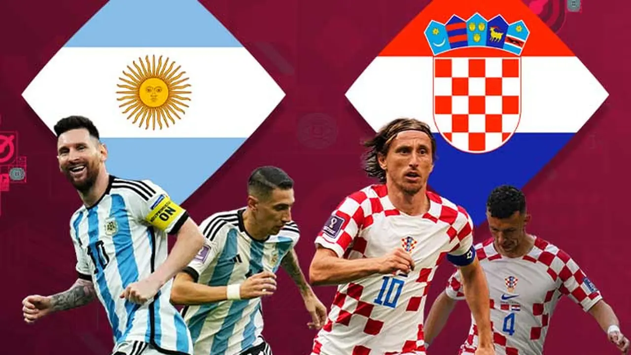 Piala Dunia - Argentina Vs Kroasia - Messi, Di Maria Vs Modric, Perisic