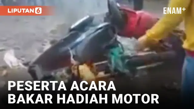 Duh! Peserta Ranca Upas Trail Adventure Bakar Sepeda Motor