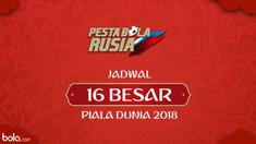 Berita video jadwal 16 besar Piala Dunia Rusia 2018. Spanyol hadapi Rusia, Argentina menantang Prancis.